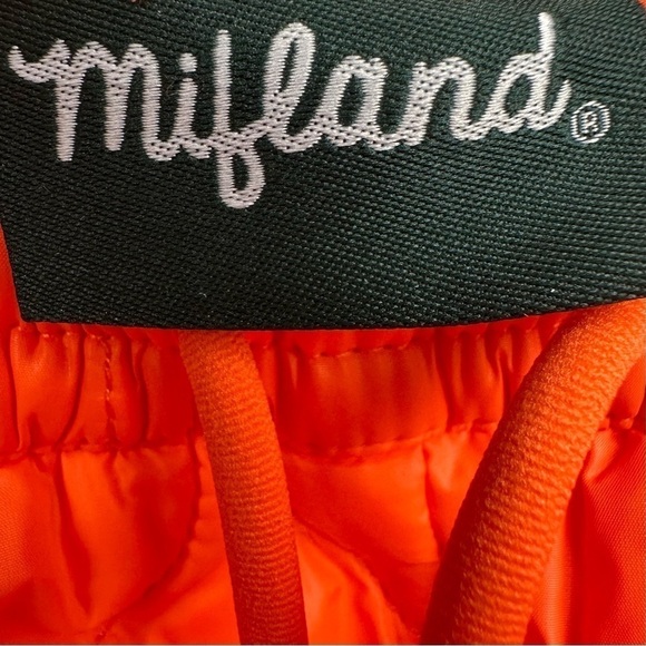 Mifland Quilted Shorts LE Bright Orange - Size XS - NWOT - Picture 9 of 12